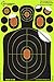 Splatterburst Targets - 8 x 12 inch Adhesive Mini Silhouette - Stick & Splatter Shooting Targets - Gun - Rifle - Pistol - Airsoft - BB Gun - Pellet Gun - Air Rifle (25 Pack)
