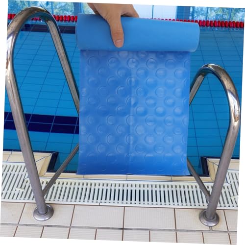 Alfombrilla antideslizante para escalera de piscina azul miniatura 4