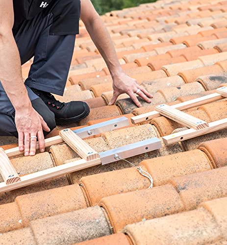 Hailo - Echelle Plate de Toit en Bois pour Couvreur 5m Hailo Safety Roof