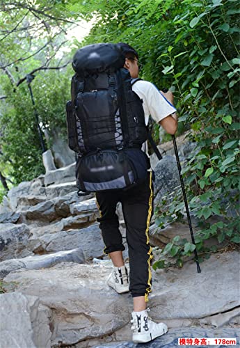 JYJZHX Zaino Sportivo da Campeggio da 90 Litri Borsa da Alpinismo all'aperto di Grande capacità Zaino da Viaggio Borsa da Trekking (Color : Blue,White, Size : As The Picture Shows) - Image 5