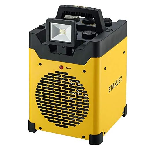 STANLEY ST-400LED-120 LED USB Electric Heater, Yellow/Black