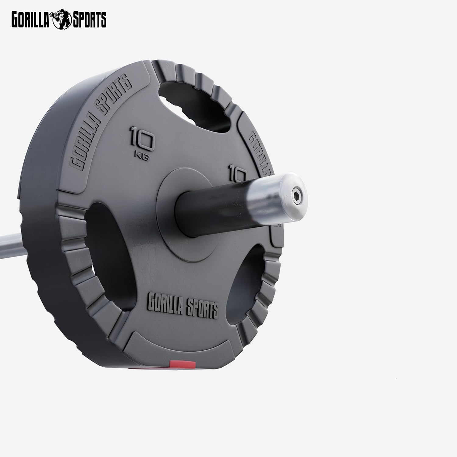 GORILLA SPORTS® Disques de Poids - Olympiques, 1,25kg, 2,5kg, 5kg, 10kg, 15kg, 30kg Poids, Individuel/Ensemble, Ø 50mm - Disques d'Haltères, Ensemble de Plaques, Musculation, Haltérophilie, Fitness