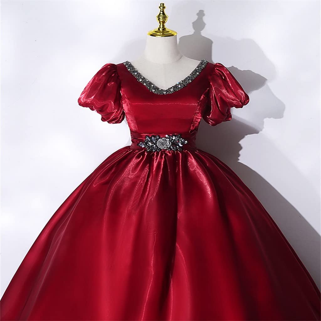 Para Niñas Vestidos Color Tinto Para Fiesta Elegantes Vestidos