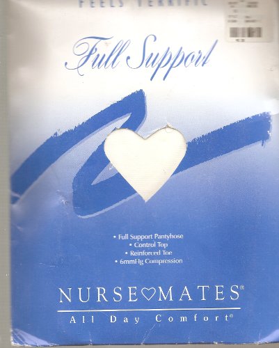 Nurse Mates Women's 6 Mmhg Feels Terrific Full Support Pantyhose Hosiery Xx-Large White