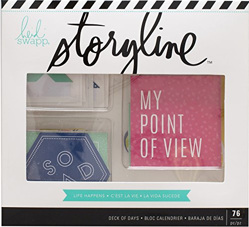 Heidi Swapp 313673 Deck of Days Storyline-Life Happens (76 Piece), Multicolor
