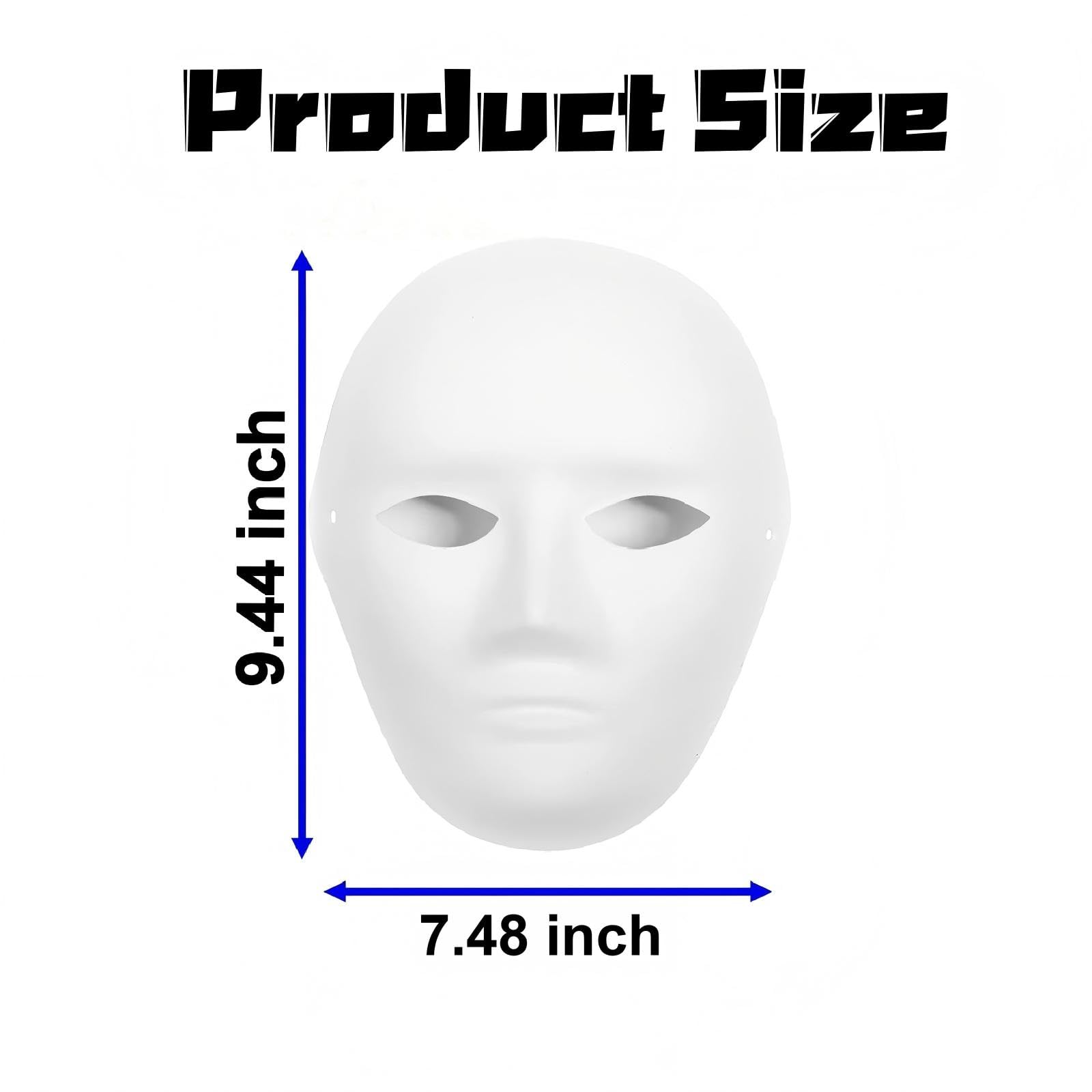 ANCKNE 10 Pcs White Mask DIY Set - Image 2
