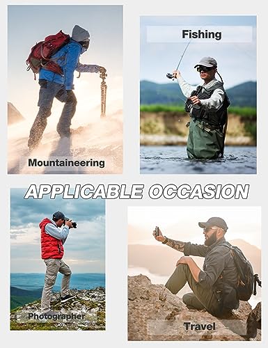Flygo Men's Fleece Lined Winter Warm Outdoor Padded Puffer Vest Thick Sleeveless Jacket with Pockets