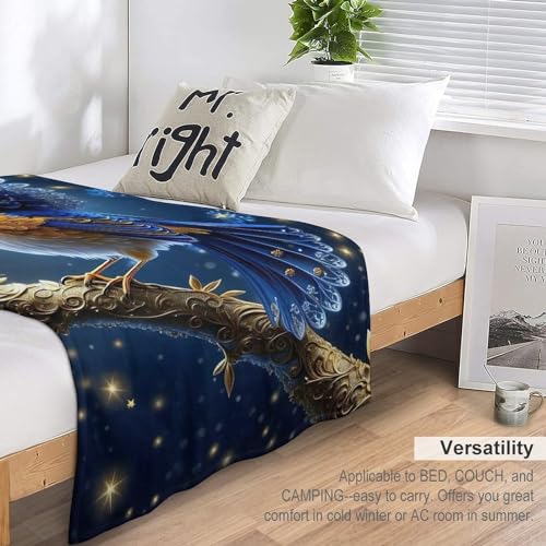 Couverture oiseau mignon contre le froid pour canapé et lit - 7