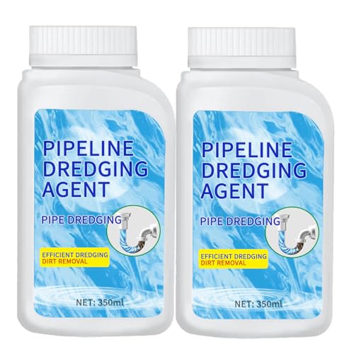 Pipeline Dredging Agent, Drain Clog Remover, Powerful Pipe Dredging Agent, Sink and Drain Pipe Unclogging Agent For Kitchen Toilet (2)