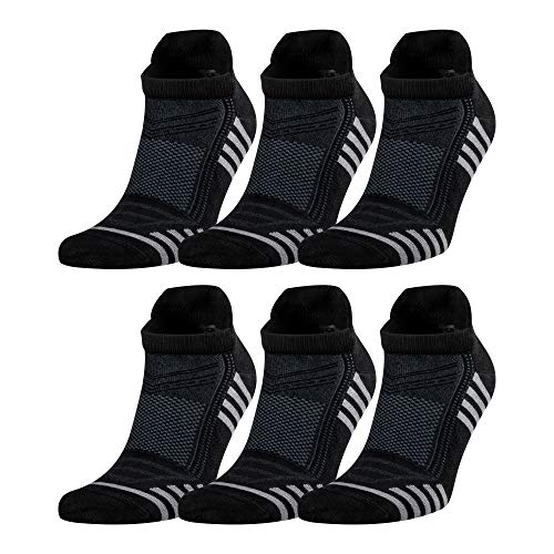Men's Rayon Made From BAMBOO Thin Ankle Socks 6 Pairs Striped Breathable Absorbent Low Cut Athletic 9-12 Size