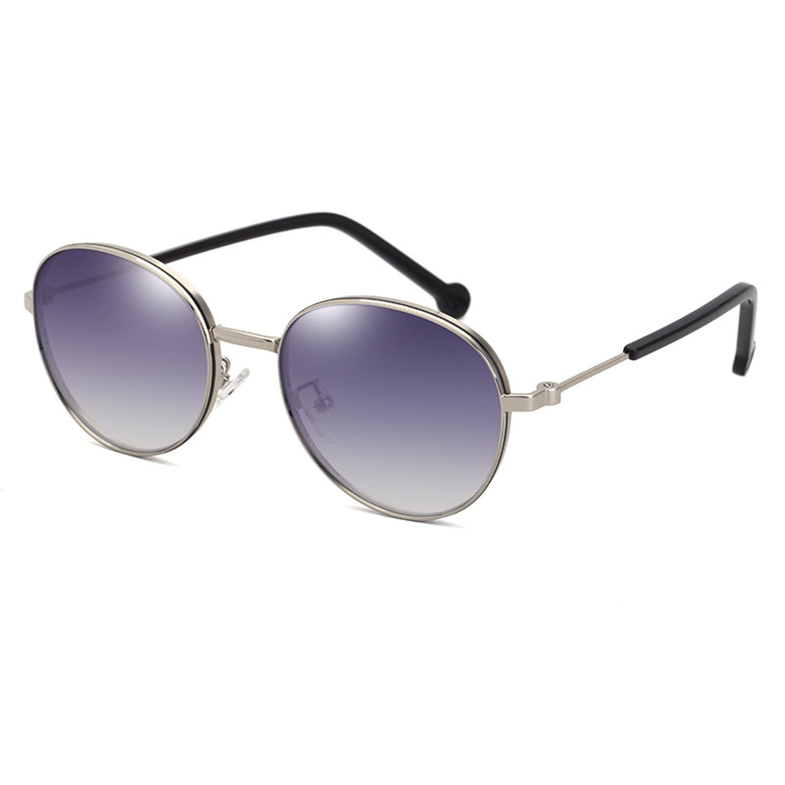 BAJIE Sonnenbrille Metall Runder Rahmen Sonnenbrille Weibliche Trend Net Rote Sonnenbrille Männliche Sonnenbrille