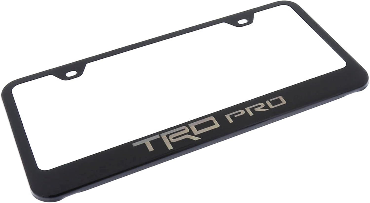 Au-TOMOTIVE GOLD Laser Etched License Plate Frame for Toyota TRD Pro (Black)