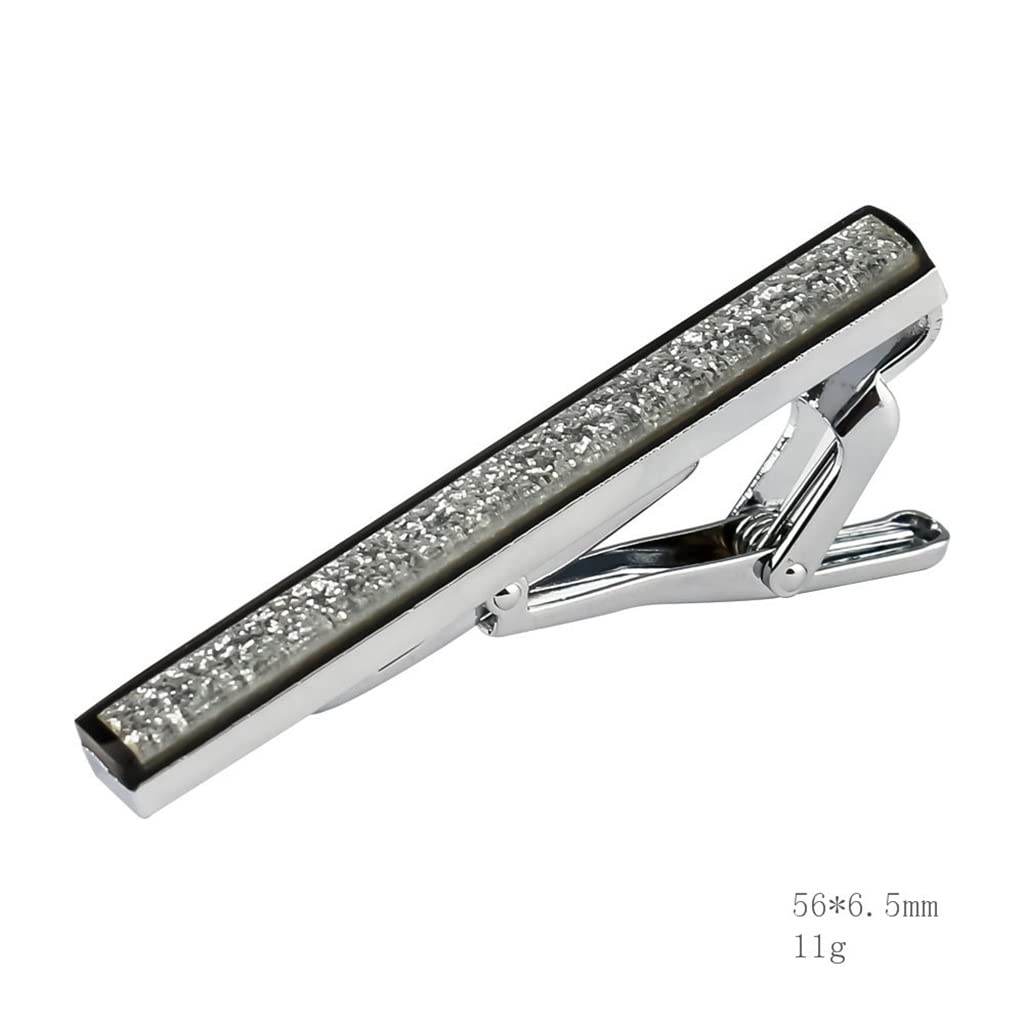 Graue Manschettenknöpfe und Krawattennadel-Set Herren-Manschettenknöpfe mit französischem Kragen (Color : A, Size : One Size)