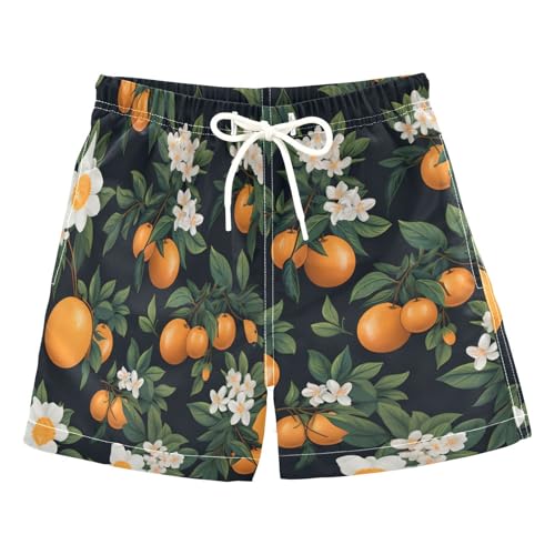 Orange Blossoms Boys Swim Trunks Toddler Shorts Swimwear Boardshorts