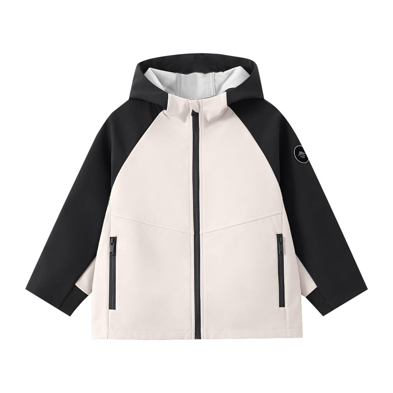 Giacca a vento per bambini Giacca a vento leggera antivento con cappuccio Cappotto per escursioni all'aperto Giacca casual oversize per bambini Scuola Outwear