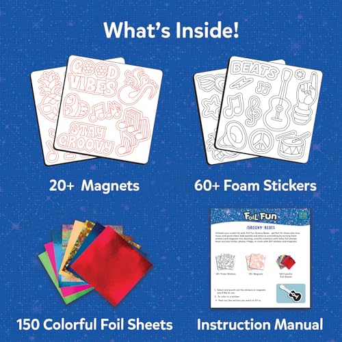 Image of Skillmatics Foil Fun Good Vibes, Foil Art & Craft Activity, Gift for Tweens