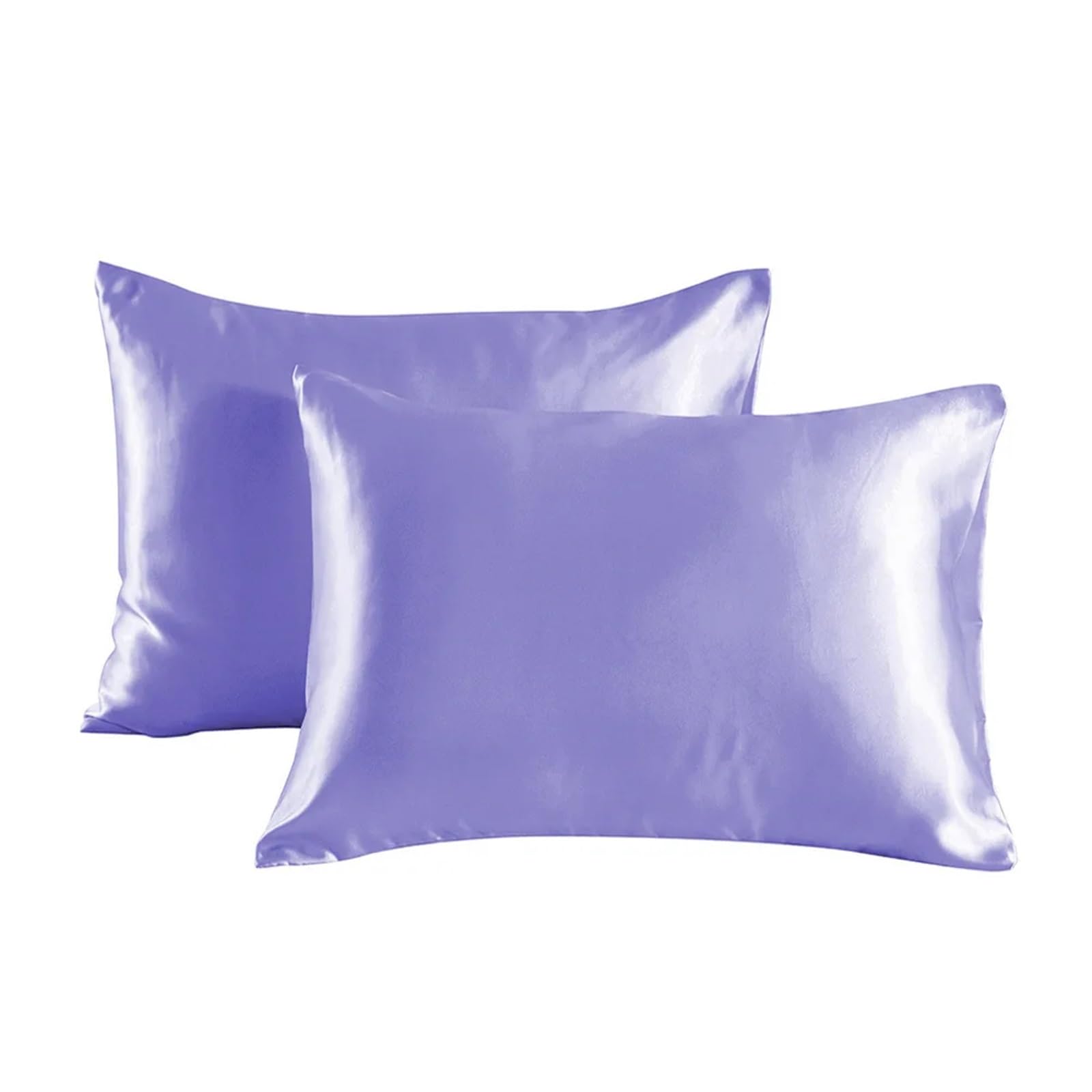 Pillowcase 2pc Satin Pillowcase - Silky Pillow Cases For Hair And Skin With Envelope Closure(Lilac,20x36 IN)