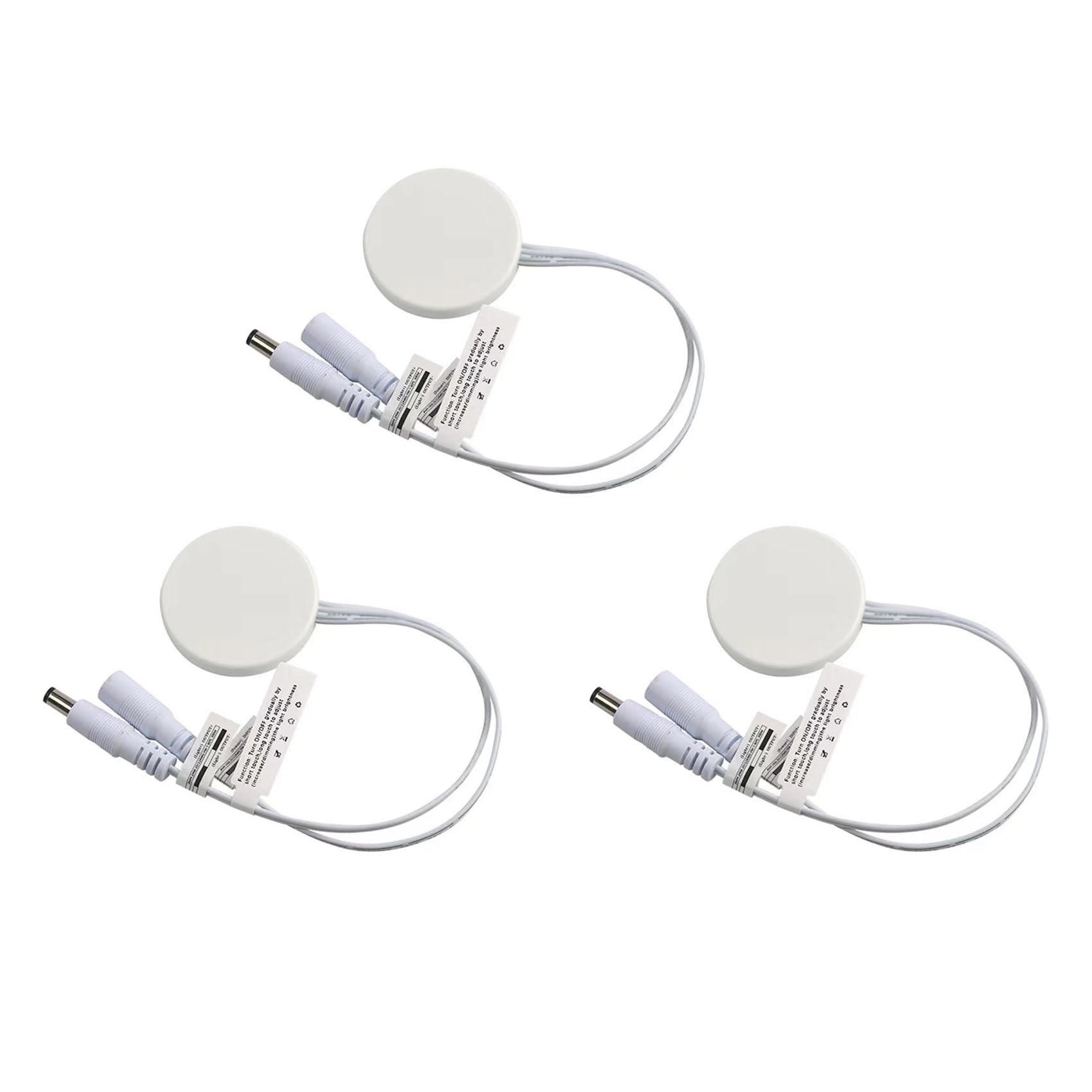 Jnchdghwa White 3X Wood Panel Led Touch Sensor Dimmer Switch Hidden Switch Touch Switch For Led Strip