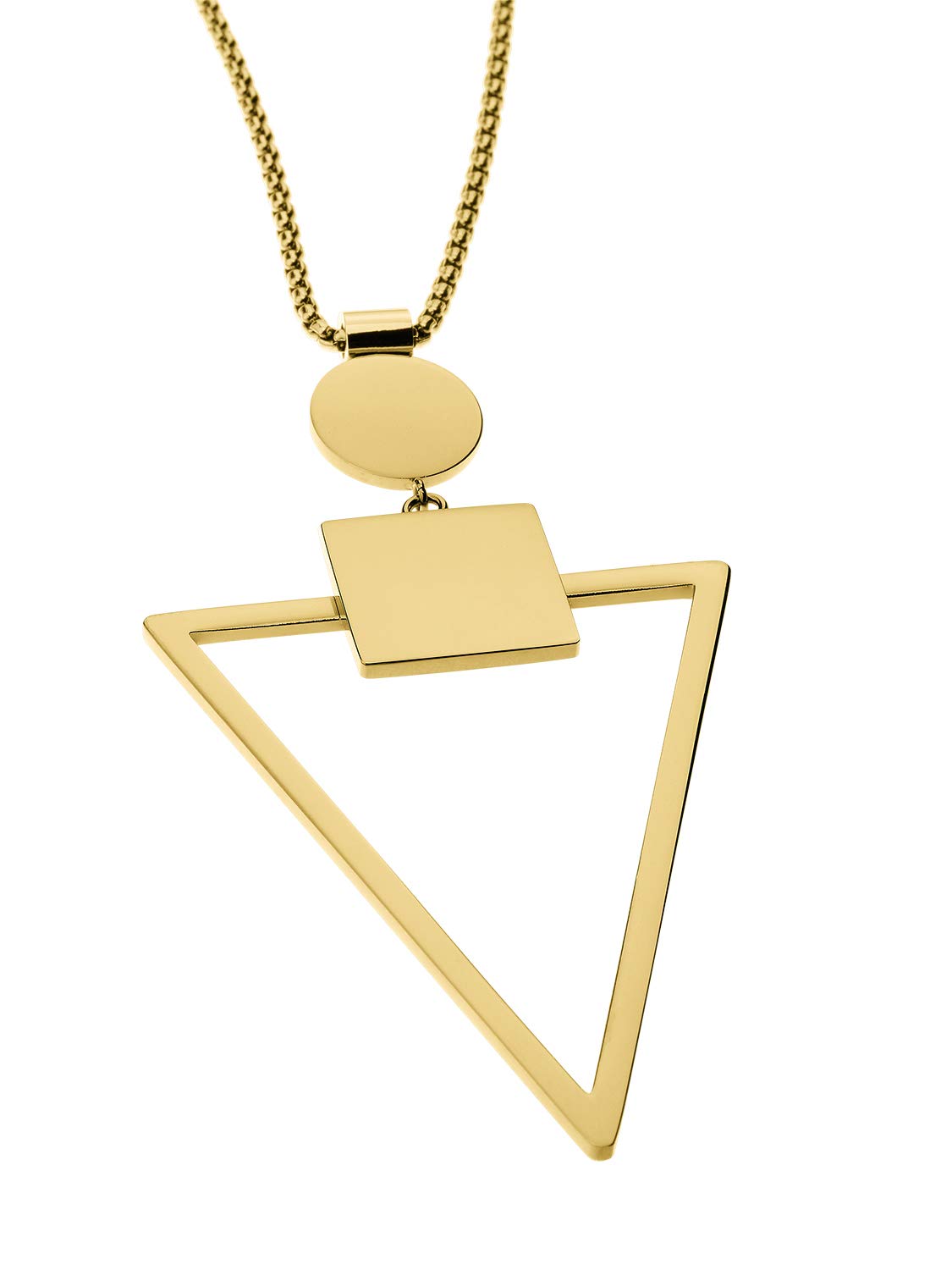 LIEBESKIND BERLIN Damen-Ketten mit Anhänger & Anhänger Edelstahl LJ-0284-N-80, gold