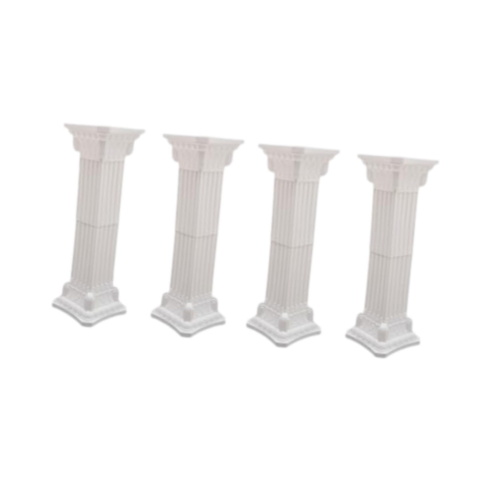 4 Pezzi Colonne Nuziali, pilastri, Grandi e Alti, portafiori da appoggio per Feste, celebrazioni e Decorazioni per Cerimonie