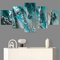 SIGNWIN 5 Panel Canvas Wall ArtAbstract Colorful Decorative ElementsModern Artwork for Home Decorations Ready to Hang - 60
