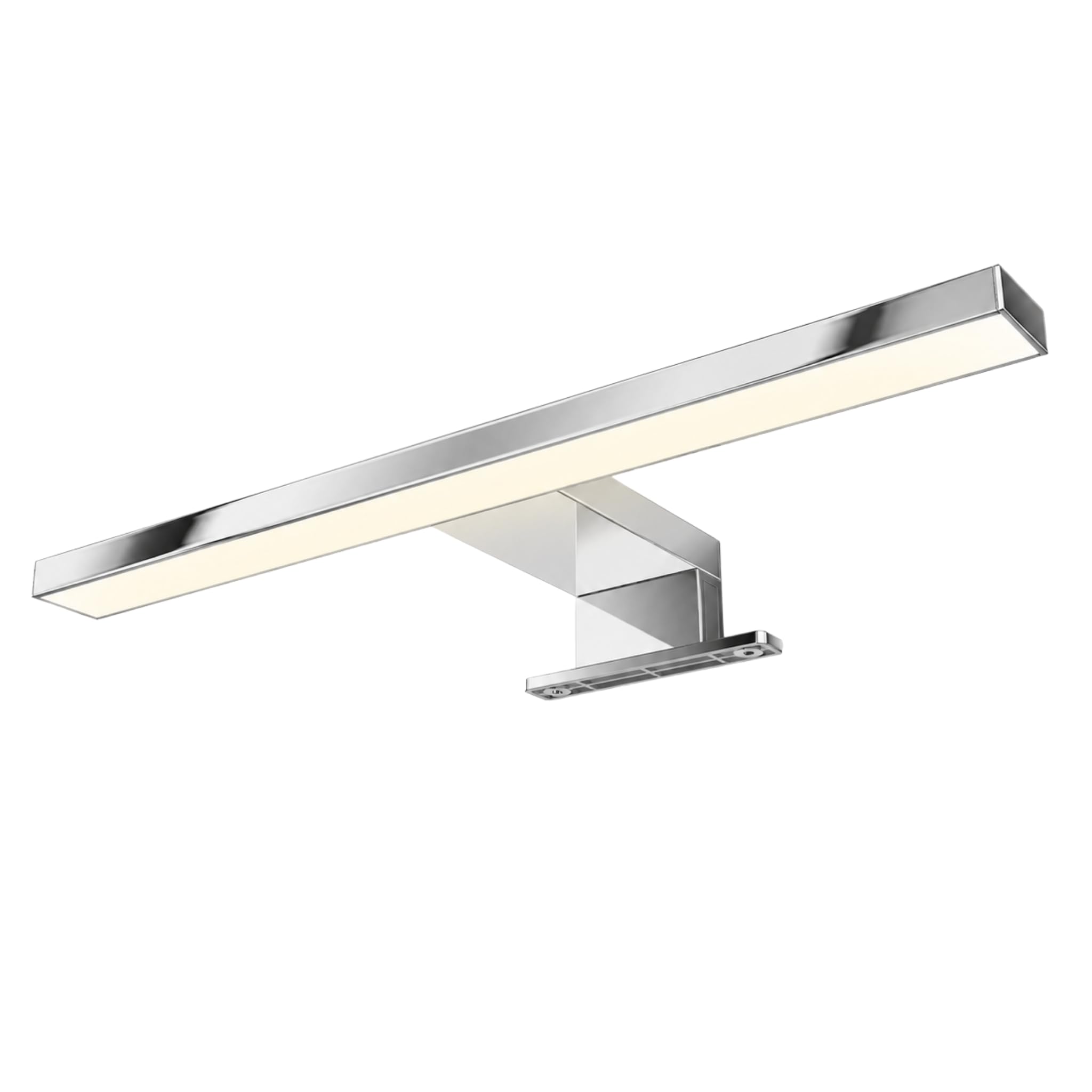 kalb | LED Badleuchte 400mm verchromt Spiegelleuchte 230V IP44 für Bad Spiegel 3000K warmweiß oder 4000K neutralweiß (Warmweiß)