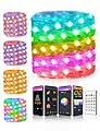 66Ft Fairy Lights Custom Effects, Dynamic Twinkle Lights for Christmas tree App Control, 44 Modes, RGB Color Changing Christmas Lights Music Sync for Bedroom Room Party Xmas Indoor Outdoor Decorations