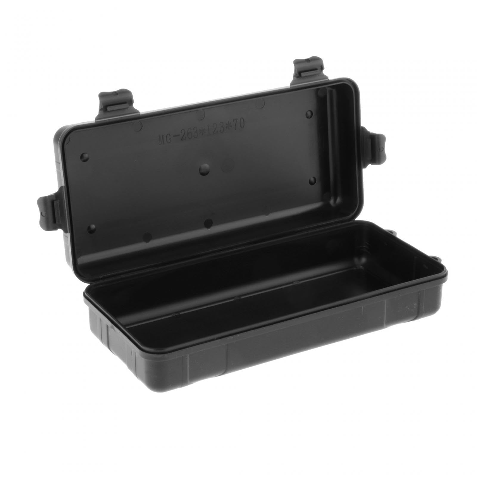 Instrument Toolbox Safe Hard Case for Garage Electrician Emergency Repairs 26.3Cmx12.3Cmx7Cm-image-43