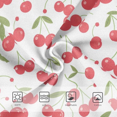 Wusikd Cherry Red Girls' Underwear Cotton Girls Briefs Soft Toddler Underwear 2T3