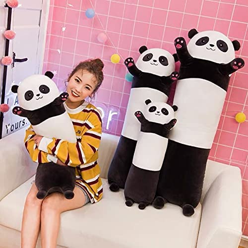 Panda Body Pillow, 27.6Inch/ 70Cm Panda Plush Pillow Doll Toy Soft Panda Stuffed Animals Long Pillow Toy Kitten Body Pillow Gift For Kids And Girlfriend (Panda, 27.8") #TOP5