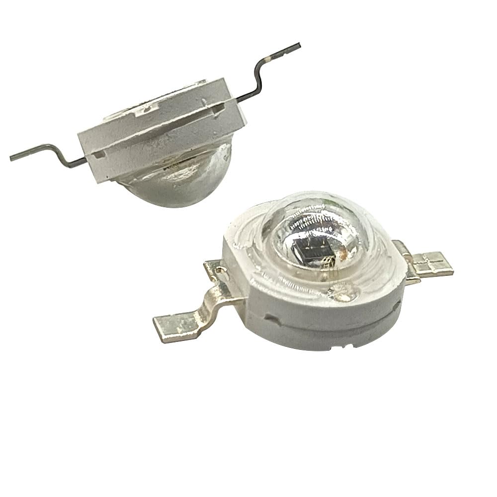 10Pcs 3W IR 680nm740nm 760nm 800nm 850nm 880nm 900nm 940nm 980nm 1000nm Infrared LED Bulbs Chip COB for CCTV Camera Night Vision (IR 735-745nm)