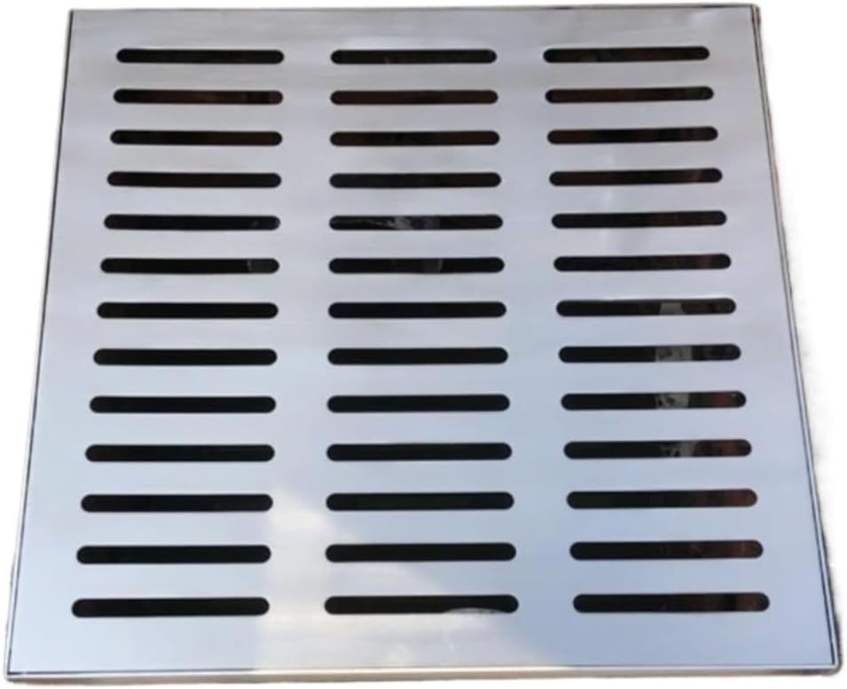 Heavy Duty Stainless Steel Drainage Ditch Cover with Bottom Frame - Efficient Water Drainage Grate(30x3cm)
