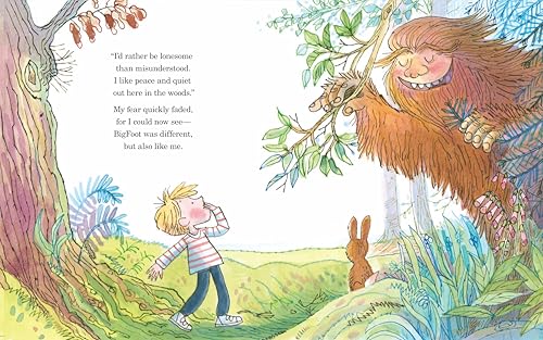 Image of The Day I Met BigFoot: And Made a New Friend (Happy Fox Books) A Sweet Tale about Friendship to Teach Kids To Be Proud of Who They Are and That It's Okay to Be Different