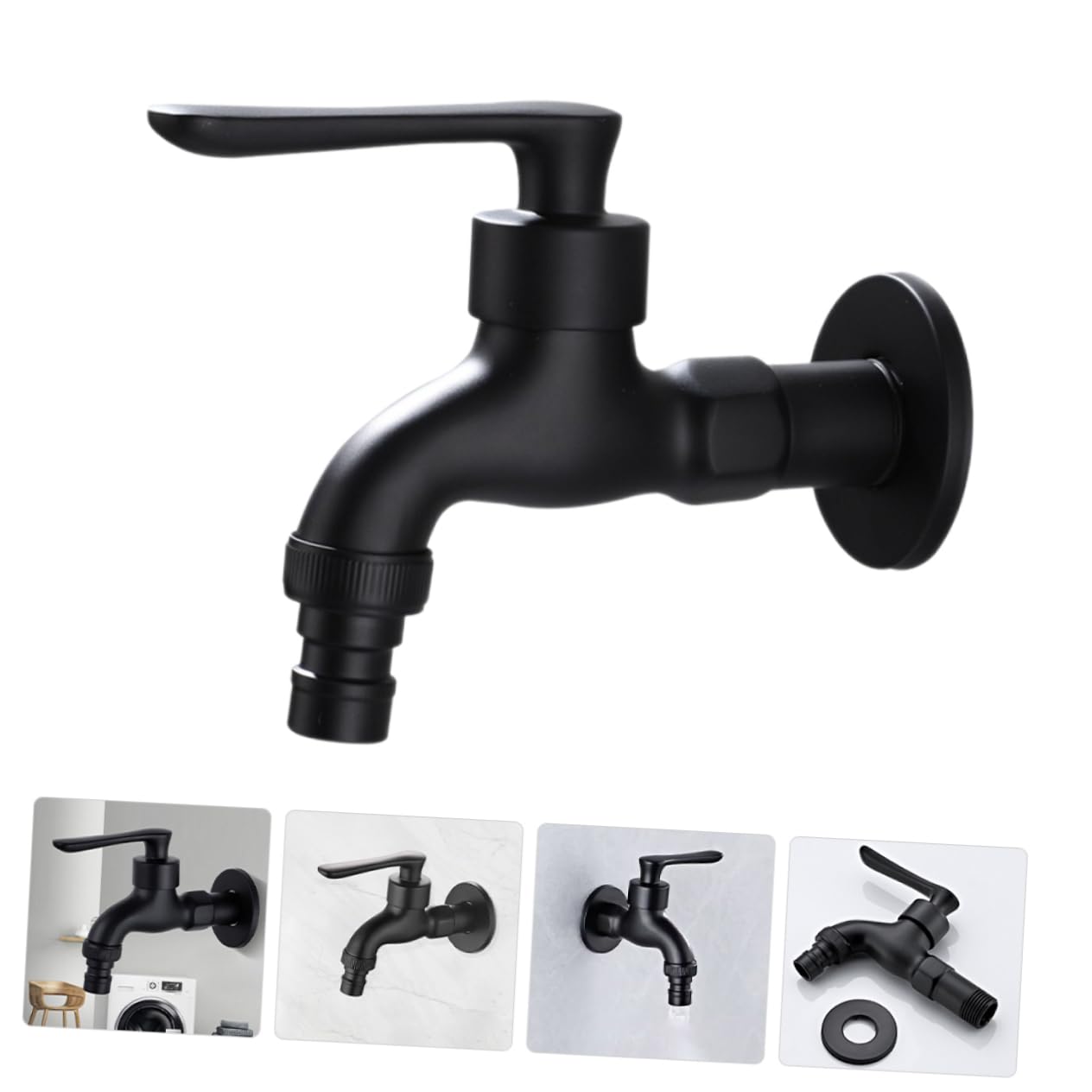 Uonlytech 4pièces Rétro Pour Machine à Laver Mural à Eau Froide Pouce Conception Et Économique Pour Cuisine Et Salle De Bain Usage