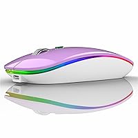 Uiosmuph Mouse Senza Fili Bluetooth, BT5.1+BT5.0+2.4G Ricaricabile Mouse Senza Fili