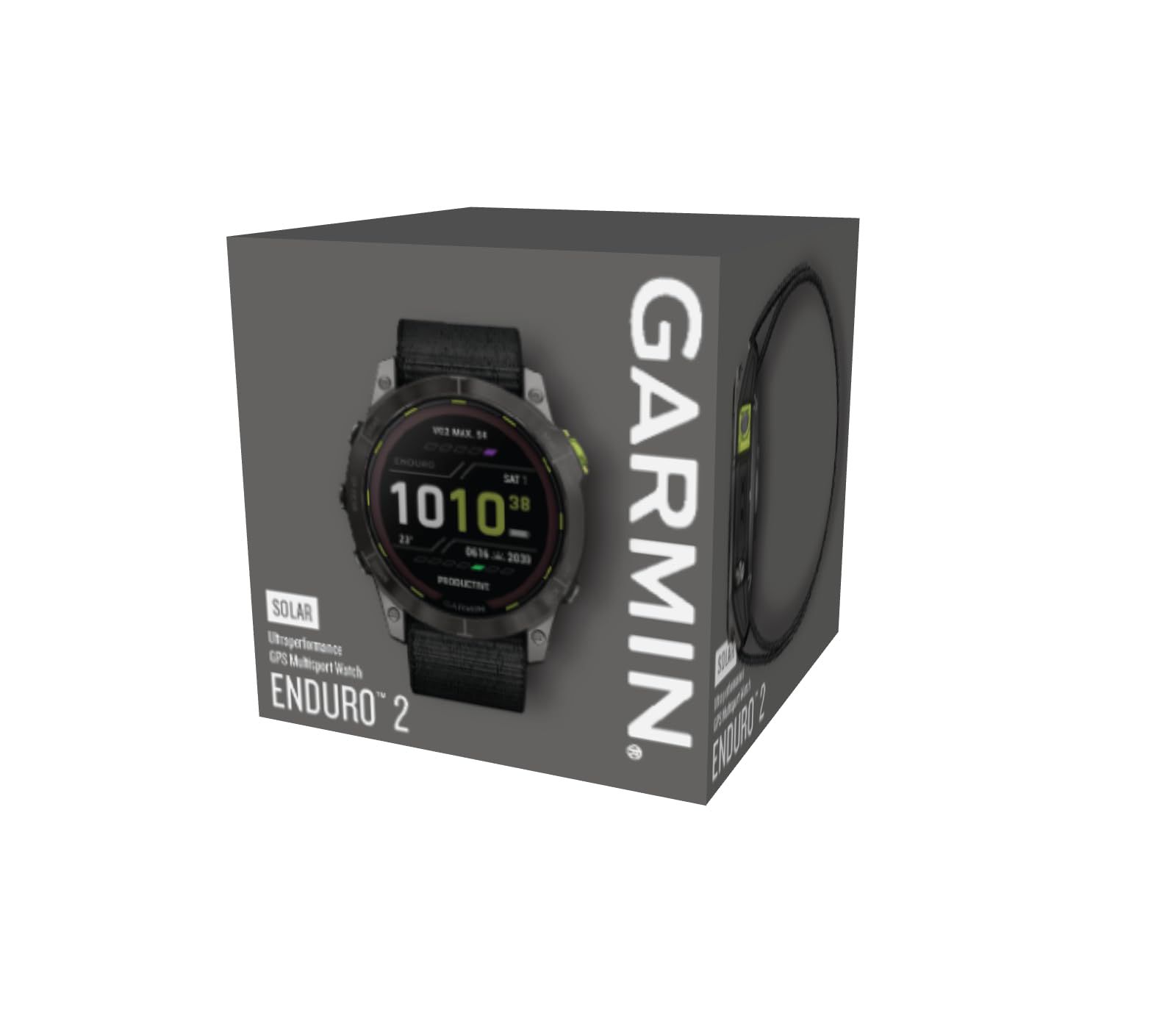 Garmin Enduro™ 2 (MPX) Orologio ad alte prestazioni, fornito con cinturino in nylon e silicone, batteria GPS a lunga durata, ricarica solare, mappe precaricate