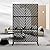 Meyoppm 72" H×47" W Metal Privacy Screen, Outdoor Indoor Privacy Screens with Stand Panels, Free Standing Decorative Privacy Screen for Patio