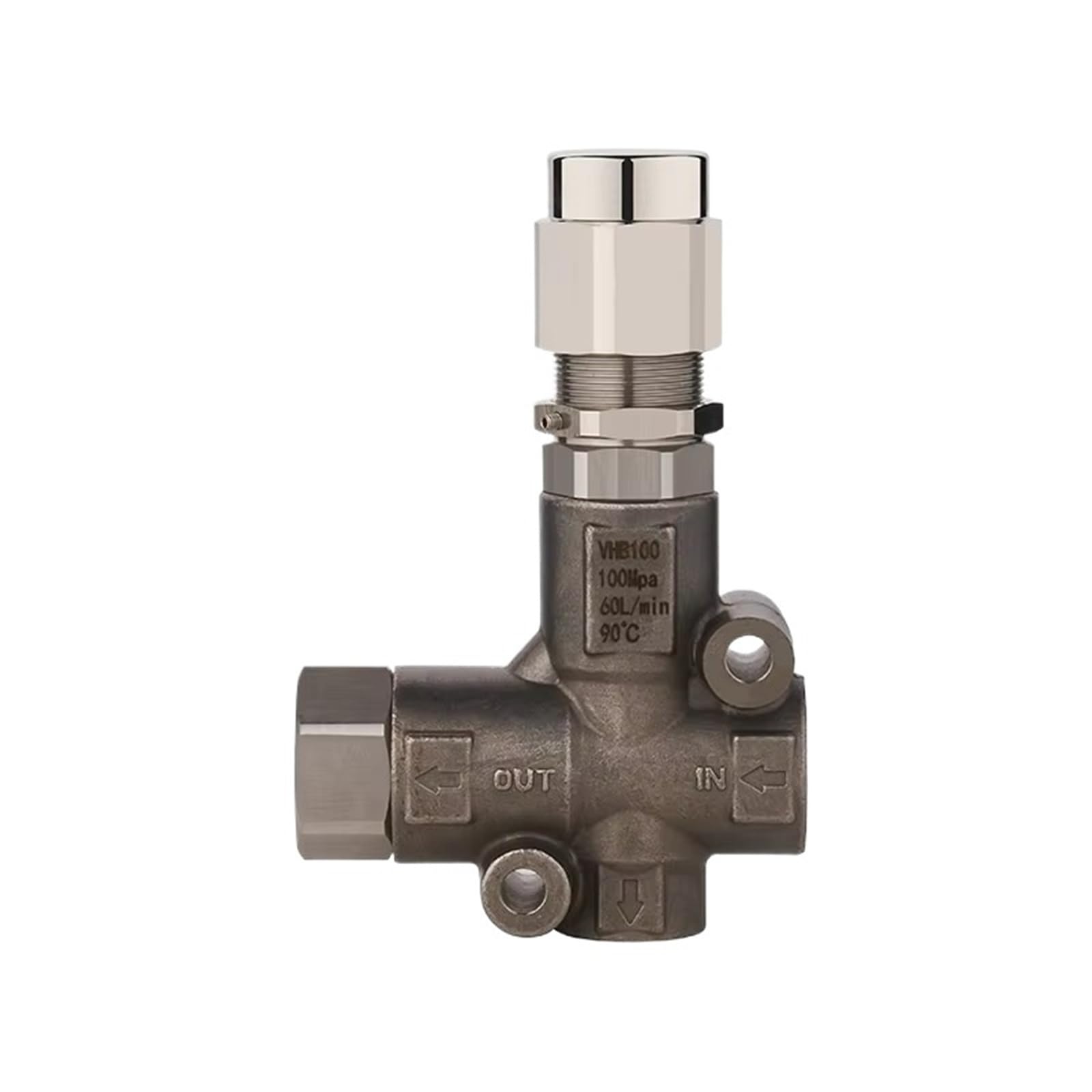 1000 Bar Triplex Plunger Pump High Pressure Unloader Valve