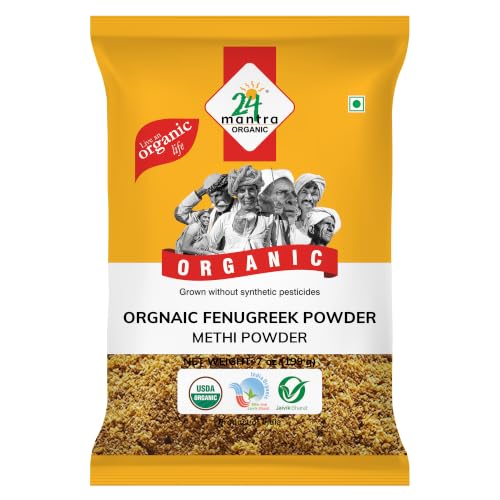 Image of 24 Mantra Organic Fenugreek Powder /Methi Powder /Menthulu Powder - 100gms | Pack of 1 | 100% Organic | Chemical Free & Pesticides Free