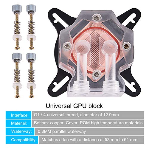 Kit Raffreddamento a Liquido All-In-One, Dissipatore Liquido 240mm + 2 * Led Ventole + Universale Intel / Amd Blocco CPU / GPU + Scheda Grafica Generale + Pompa Acqua Silenziata