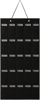 小物サングラススタンド 吊り下げ式サングラスオーガナイザー 壁掛け式眼鏡ホルダー 25スロット付き 眼鏡スタンド(Black)