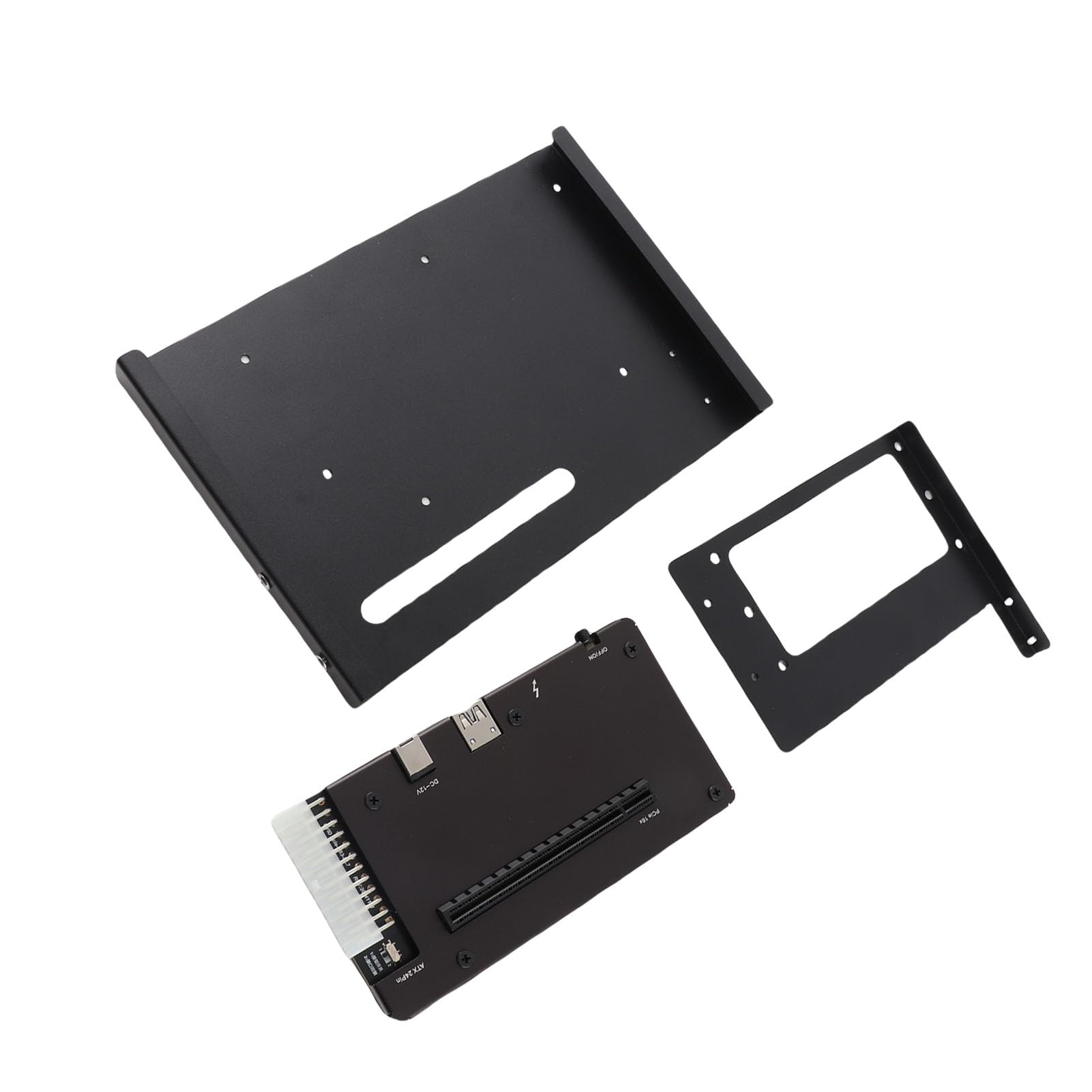 Luqeeg Stacja Dokująca Karty Graficznej Pasująca do 3 4 lub USB4, Zewnętrzna Stacja Dokująca GPU z Gniazdem PCIe 16X, 24-pinowe Zasilanie ATX, Kompatybilna z Laptopami, Minikomputerami i Konsolami