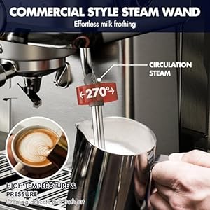 Espresso Machine 15 Bar, Espresso Coffee Machine with Milk Frother, Professional Espresso Maker, Stainless Steel Espresso Coffee Machines for Home, Barista Espresso, Americano, Latte Coffee Machine Espresso Machine 15 Bar Espresso Coffee Machine with Milk Frother Professional Espresso Maker Stainless Steel Espresso Coffee Machines for Home Barista Espresso Americano Latte Coffee Machine