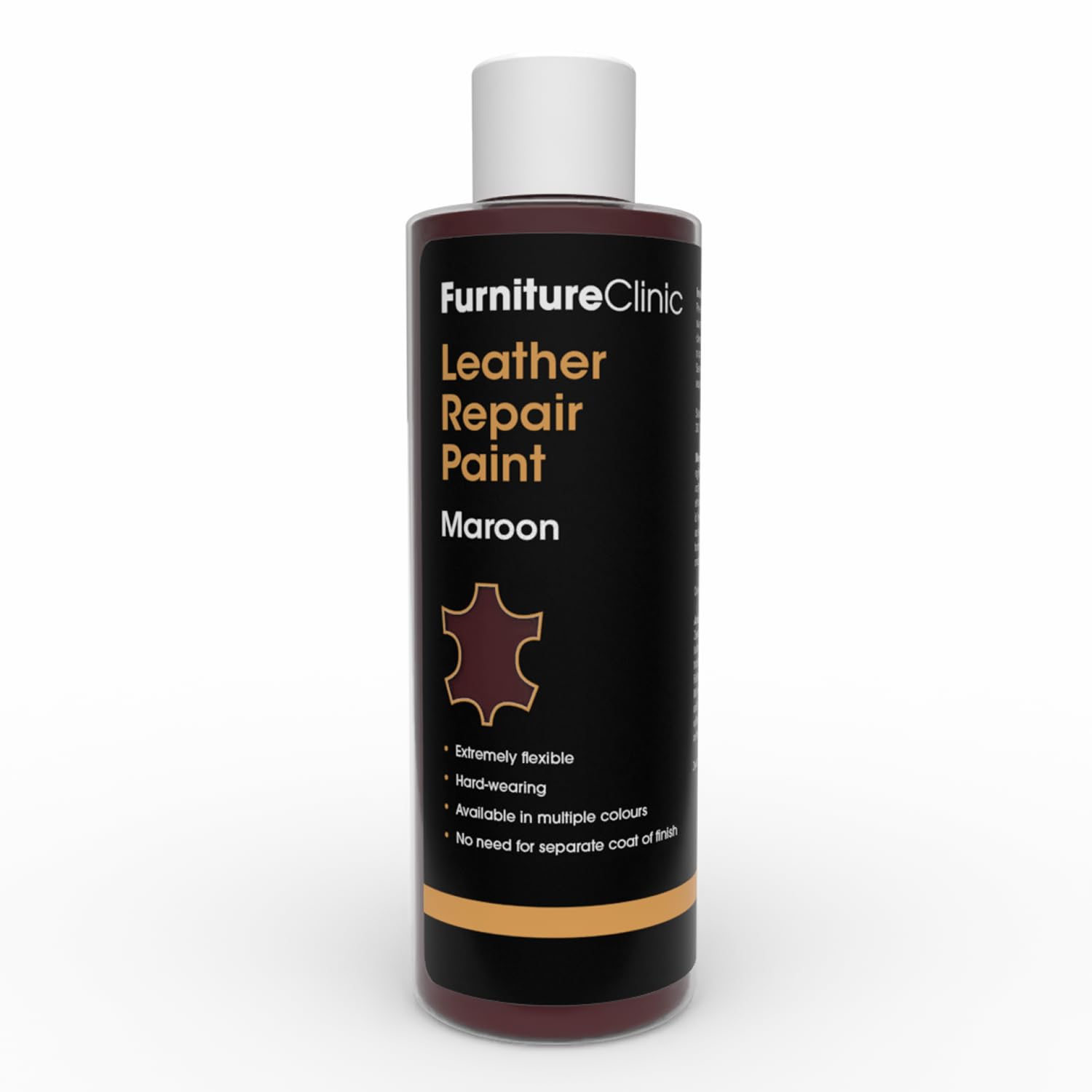 Furniture Clinic Leather Repair Paint, Color and Finish, Maroon