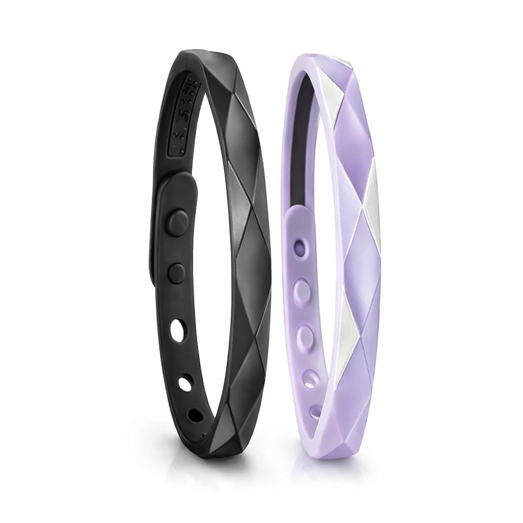 Anti Static Wrist Strap Band Adjustable Cordless Anti-Static Wristband Wireless Antistatic Bracelet for Men Women, Fits Your Wrist Comfortably (Black & Purple)-image-22