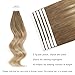 ABH AMAZINGBEAUTY HAIR Balayage Remy Tape in Hair Extensions 22 Inch Ash Brown Fading into Dirty Blonde with Platinum Blonde Tape in Extensions Highlights #B8-18/60 50G