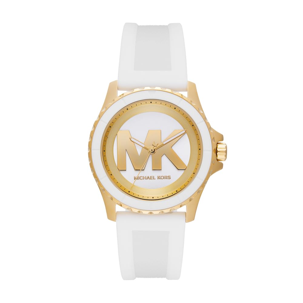 Michael Kors Women's Analog Quartz Watch with Silicone Strap MK7535