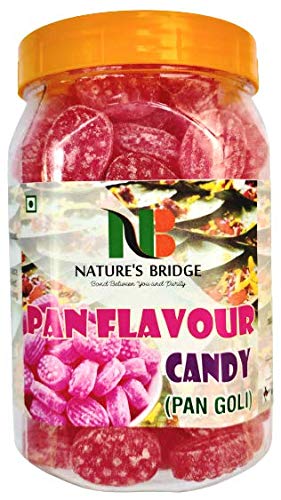 Natures Bridge Pan Flavour Candy Sweet and Juicy Pan Goli Pan Candy Meethi Goli Sweet Hard Candy - 300 Gm Jar (B08L9CPBF6) Amazon Price History, Amazon Price Tracker