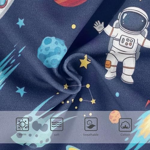 Cotton Toddler Underwear Floral Cartoon White Astronauts Space Blue Little Girl Panties Designer Briefs Underpants 2t3