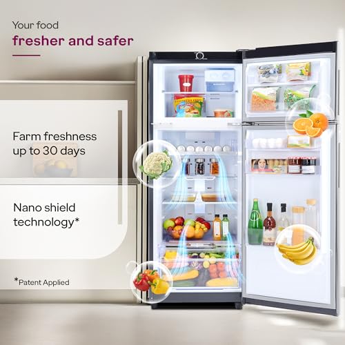 Image of Godrej 244 L 4 Star | AI Powered | Convertible Freezer 6-In-1 | 95%+ Food Surface Disinfection | Inverter Frost Free Double Door Refrigerator (2025 Model, RT EONVALOR 280D RCIF FS ST, Fossil Steel)